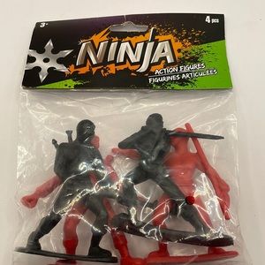 NEW Greenbrier International NINJA Action Figures Black and Red